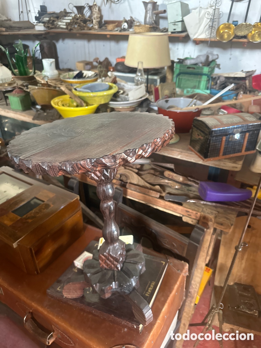 Antig&uuml;edades: Mesa antigua de madera - Foto 1