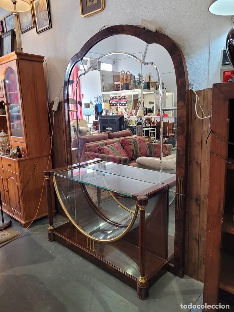 Antig&uuml;edades: RECIBIDOR GRANDE CON ESPEJO - Foto 2