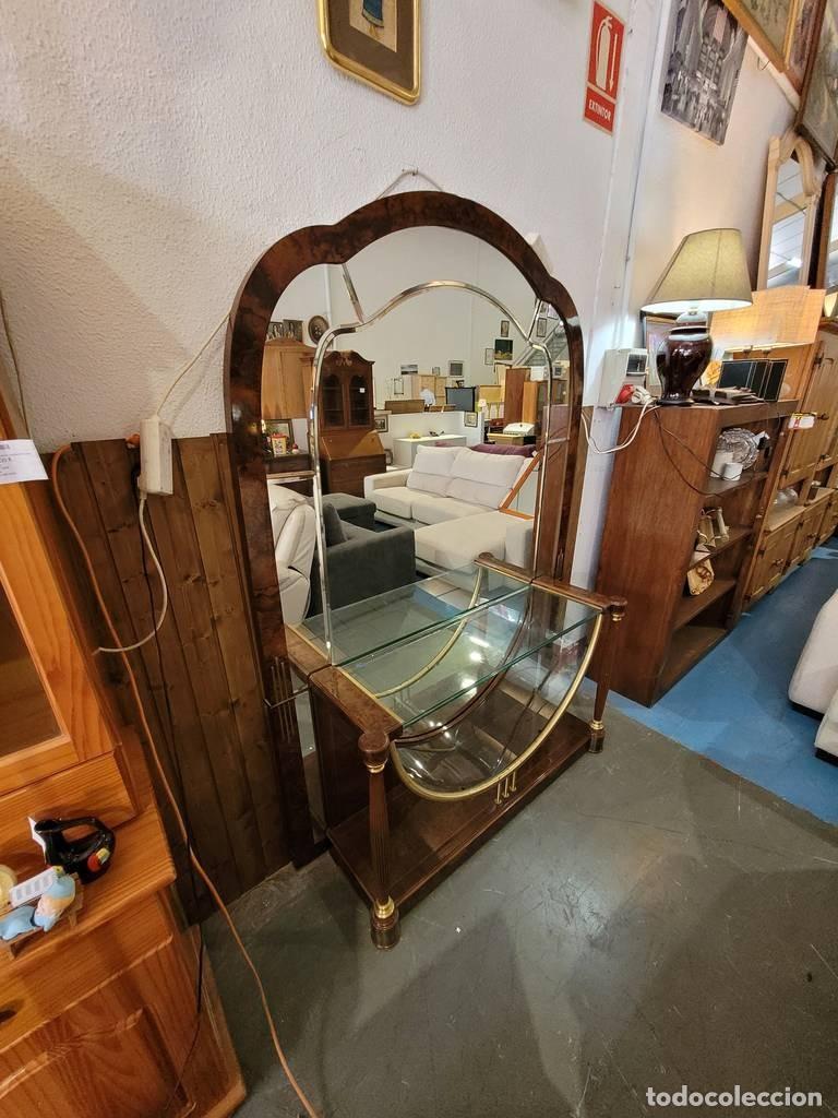 Antig&uuml;edades: RECIBIDOR GRANDE CON ESPEJO - Foto 3