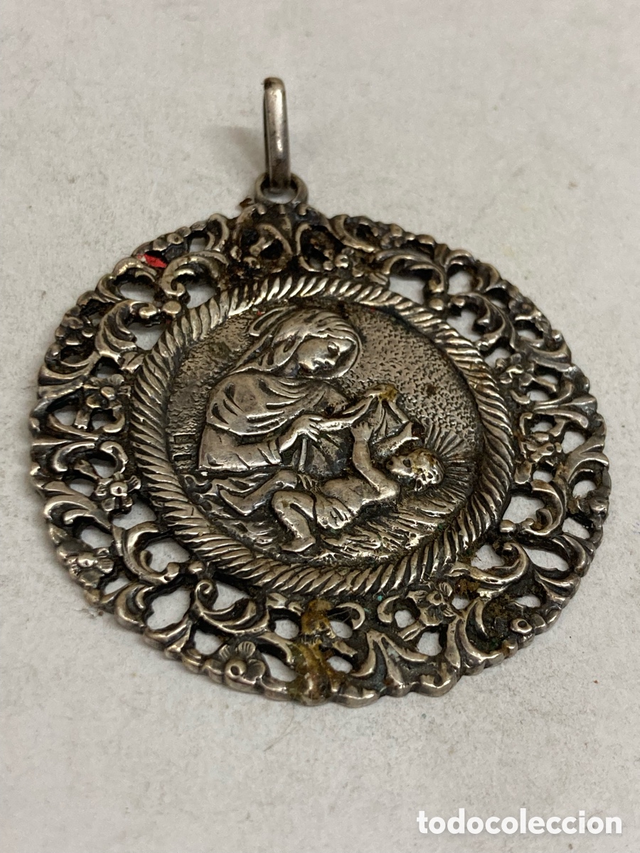 Antig&uuml;edades: Medalla de plata religiosa C356 - Foto 1
