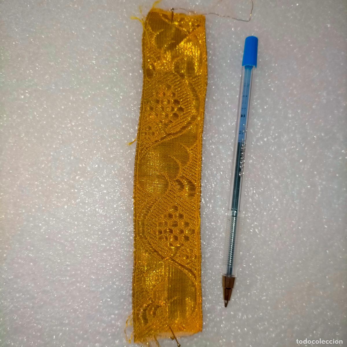 Galón Metálico Dorado Siglo XVI – 2,5 Y 4 Cm – Cinta Jacquard Con Borla
