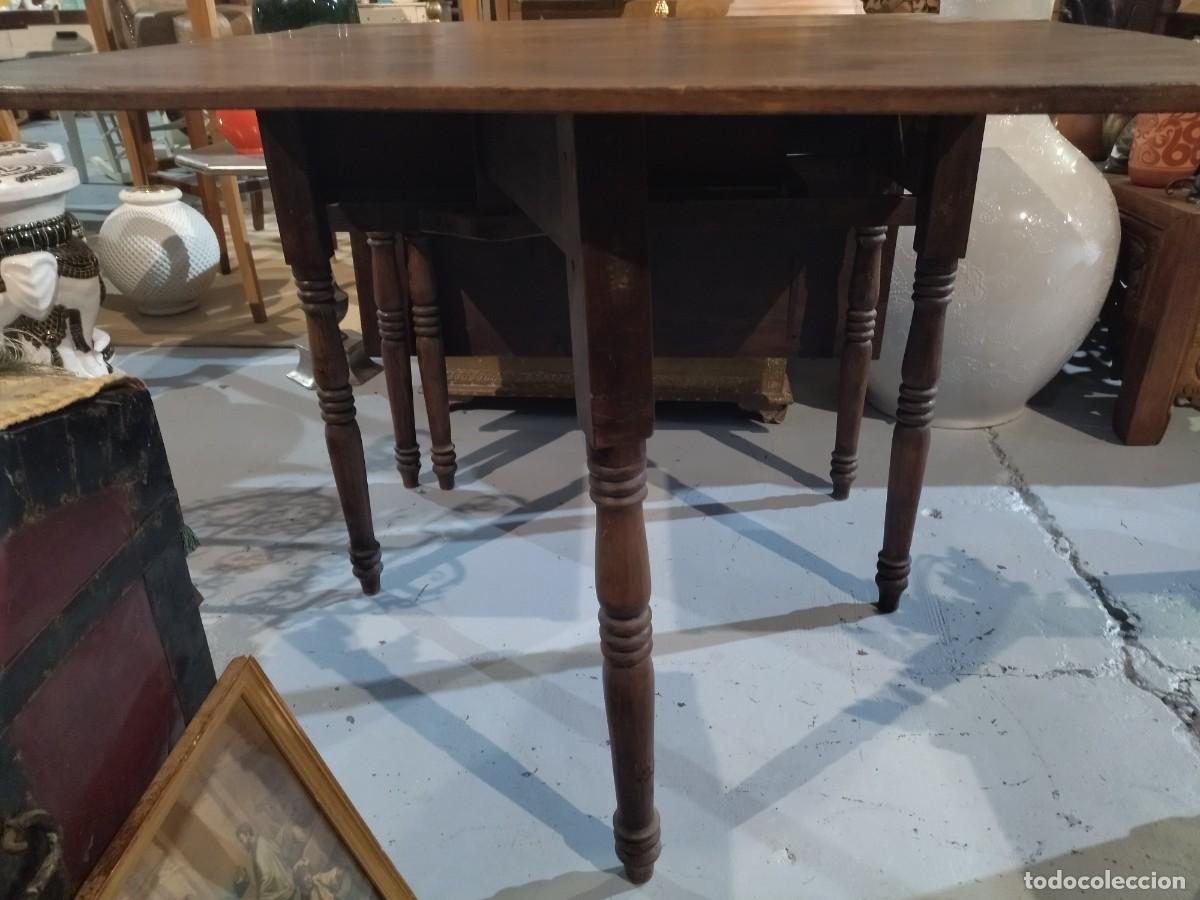 Antig&uuml;edades: Mesa extensible con caj&oacute;n, Francesa R&uacute;stica Antigua. - Foto 11