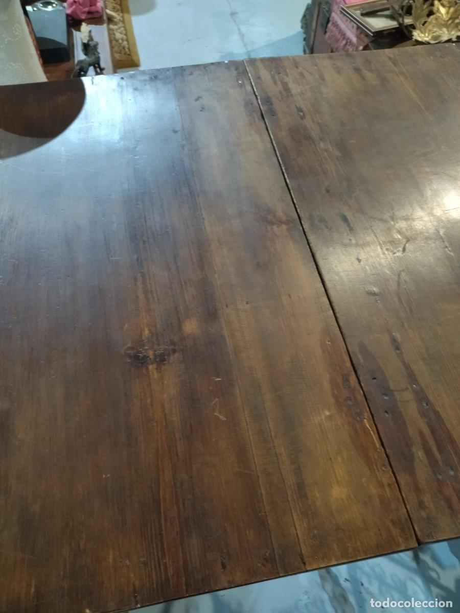 Antig&uuml;edades: Mesa extensible con caj&oacute;n, Francesa R&uacute;stica Antigua. - Foto 7