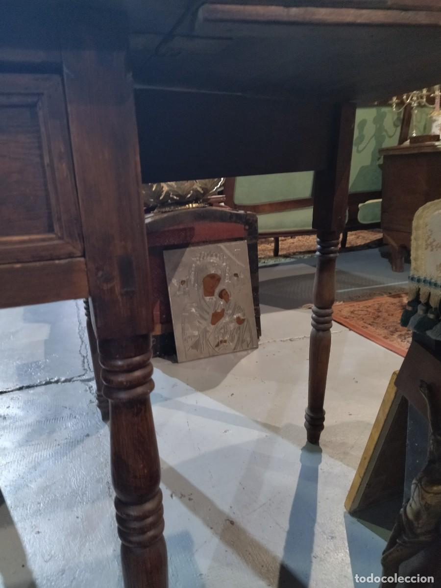 Antig&uuml;edades: Mesa extensible con caj&oacute;n, Francesa R&uacute;stica Antigua. - Foto 17