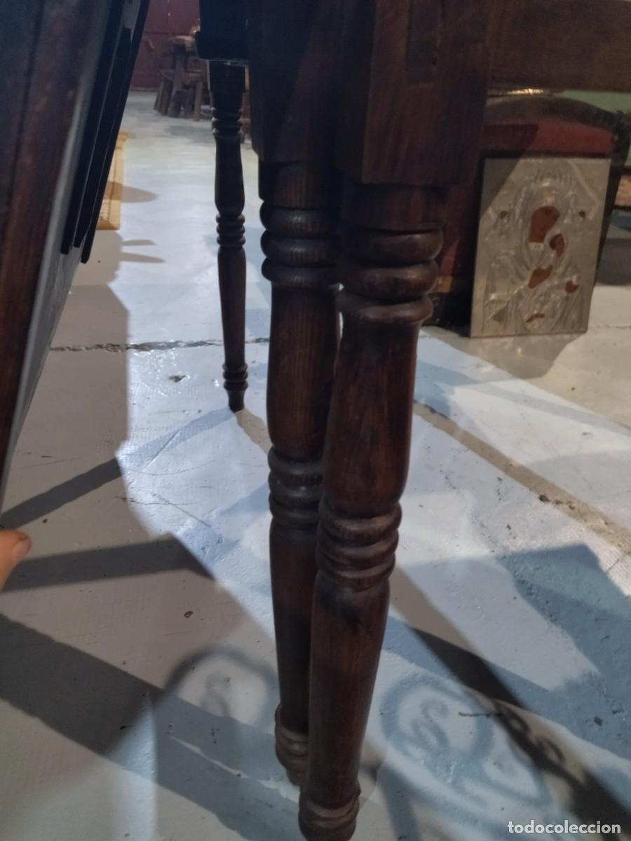 Antig&uuml;edades: Mesa extensible con caj&oacute;n, Francesa R&uacute;stica Antigua. - Foto 18