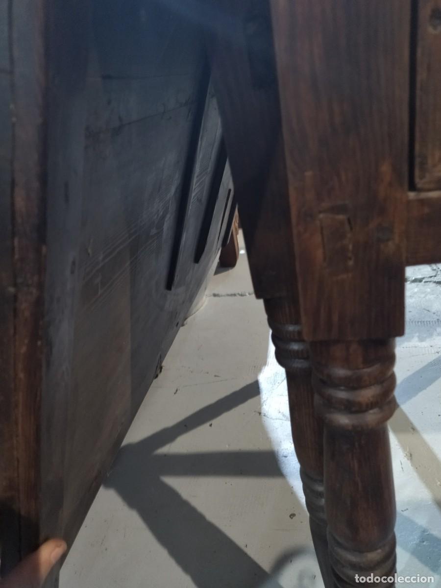 Antig&uuml;edades: Mesa extensible con caj&oacute;n, Francesa R&uacute;stica Antigua. - Foto 19
