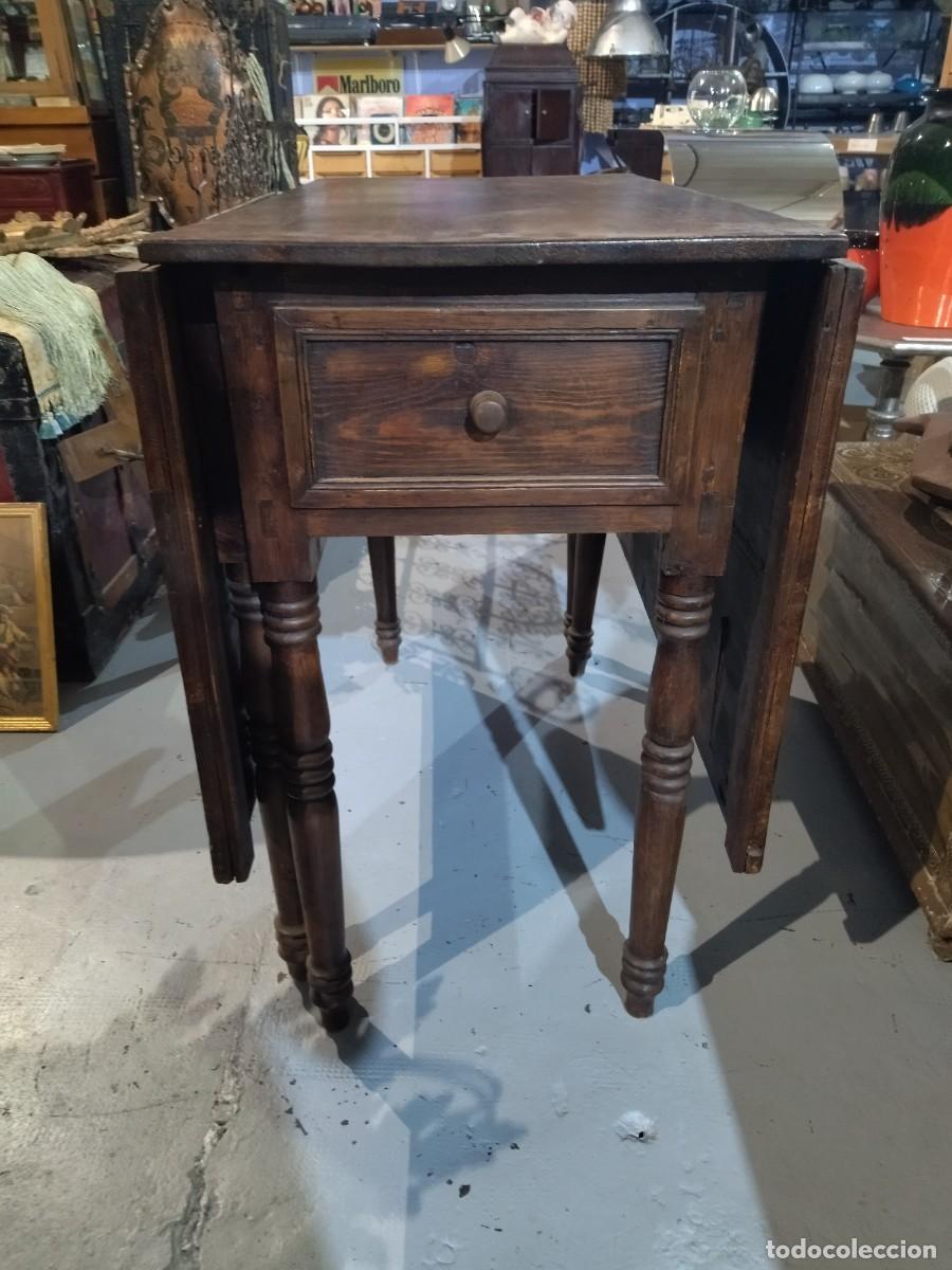 Antig&uuml;edades: Mesa extensible con caj&oacute;n, Francesa R&uacute;stica Antigua. - Foto 20