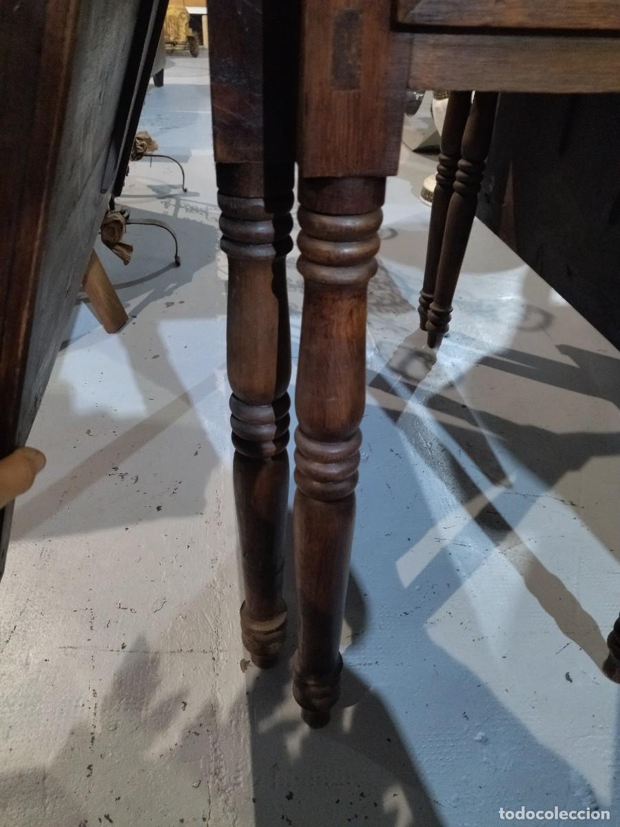 Antig&uuml;edades: Mesa extensible con caj&oacute;n, Francesa R&uacute;stica Antigua. - Foto 10