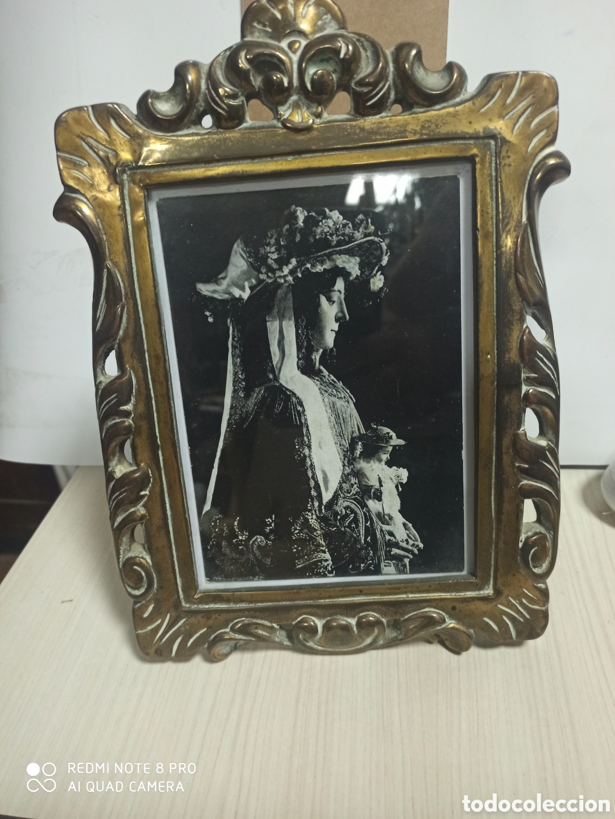 Antig&uuml;edades: Cuadro de siglo XIX Virgen del Roc&iacute;o - Foto 2
