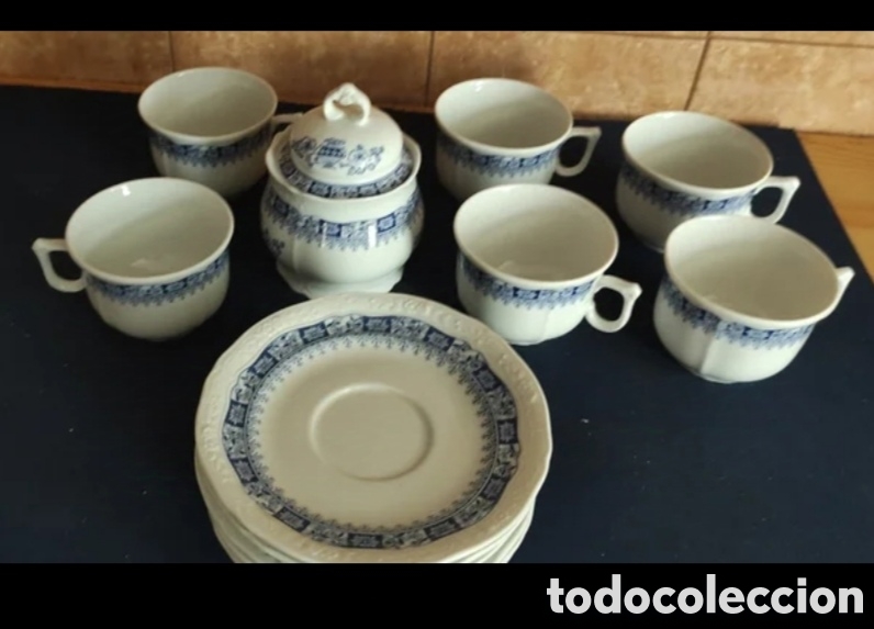 Antig&uuml;edades: Juego de cafe Santa Clara - Foto 1