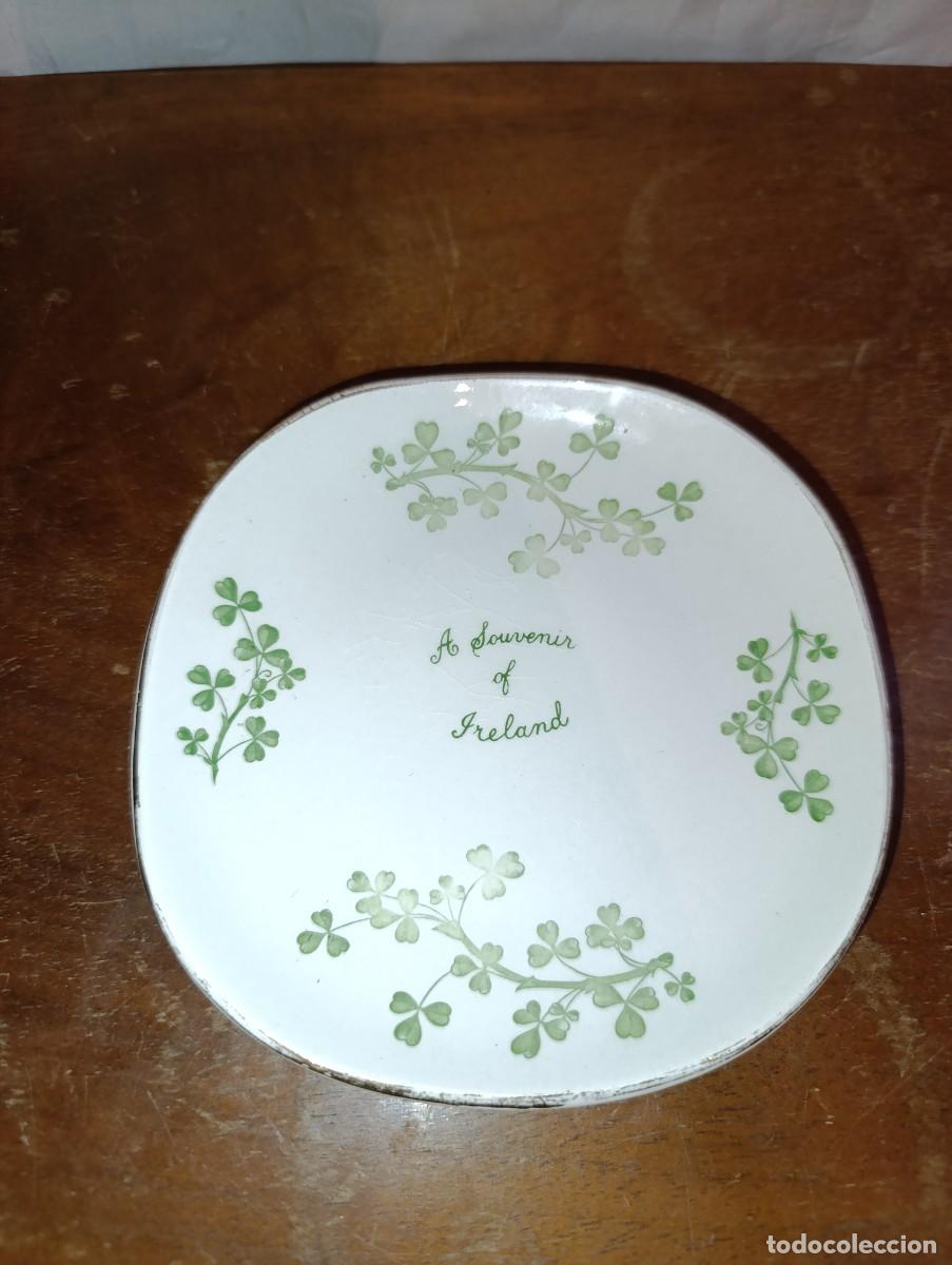 Antig&uuml;edades: Plato de postre de porcelana Arklow - Foto 2