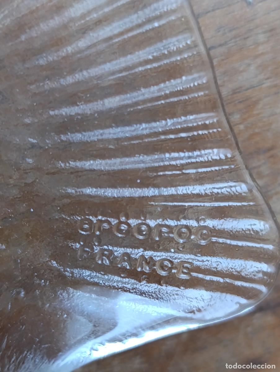 Antig&uuml;edades: Plato de cristal con forma de pez marca Arcoroc - Foto 7