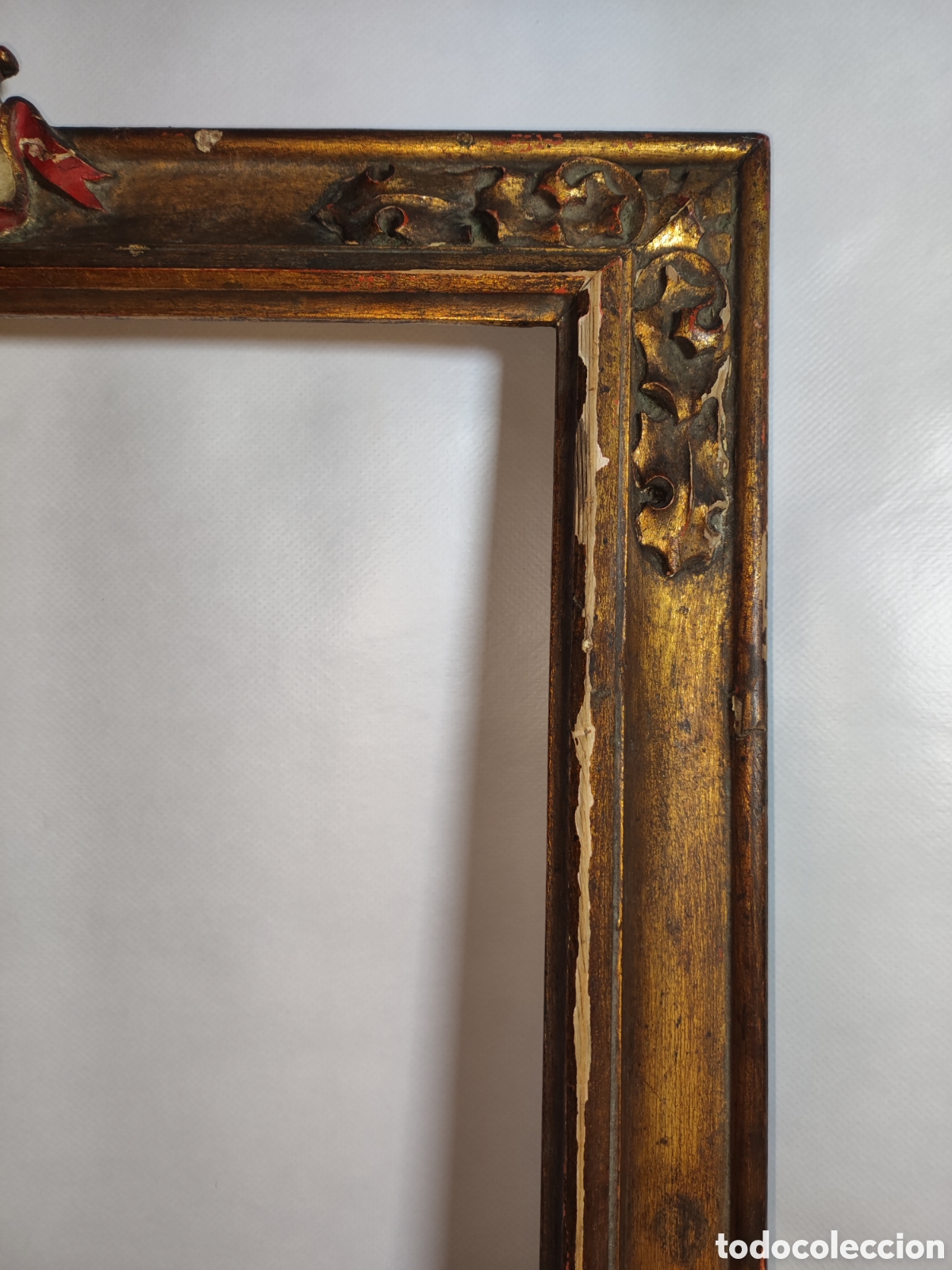Antig&uuml;edades: Marco antiguo con mitra de San Pedro - Foto 2