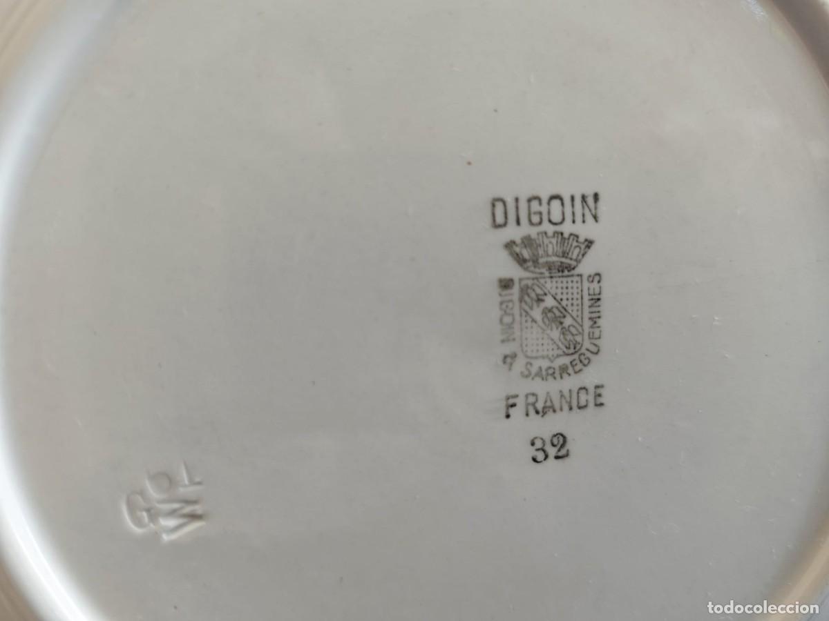 Antig&uuml;edades: 12 platos Digoin forma pez / pescado - Foto 9