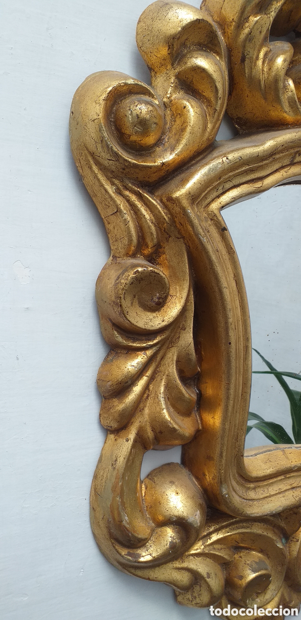 Antig&uuml;edades: Antiguo espejo cornucopia con pan de oro - Foto 6