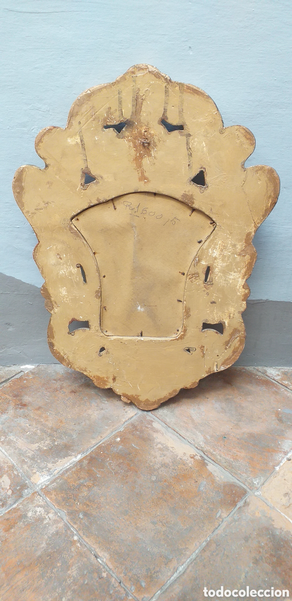 Antig&uuml;edades: Antiguo espejo cornucopia con pan de oro - Foto 11