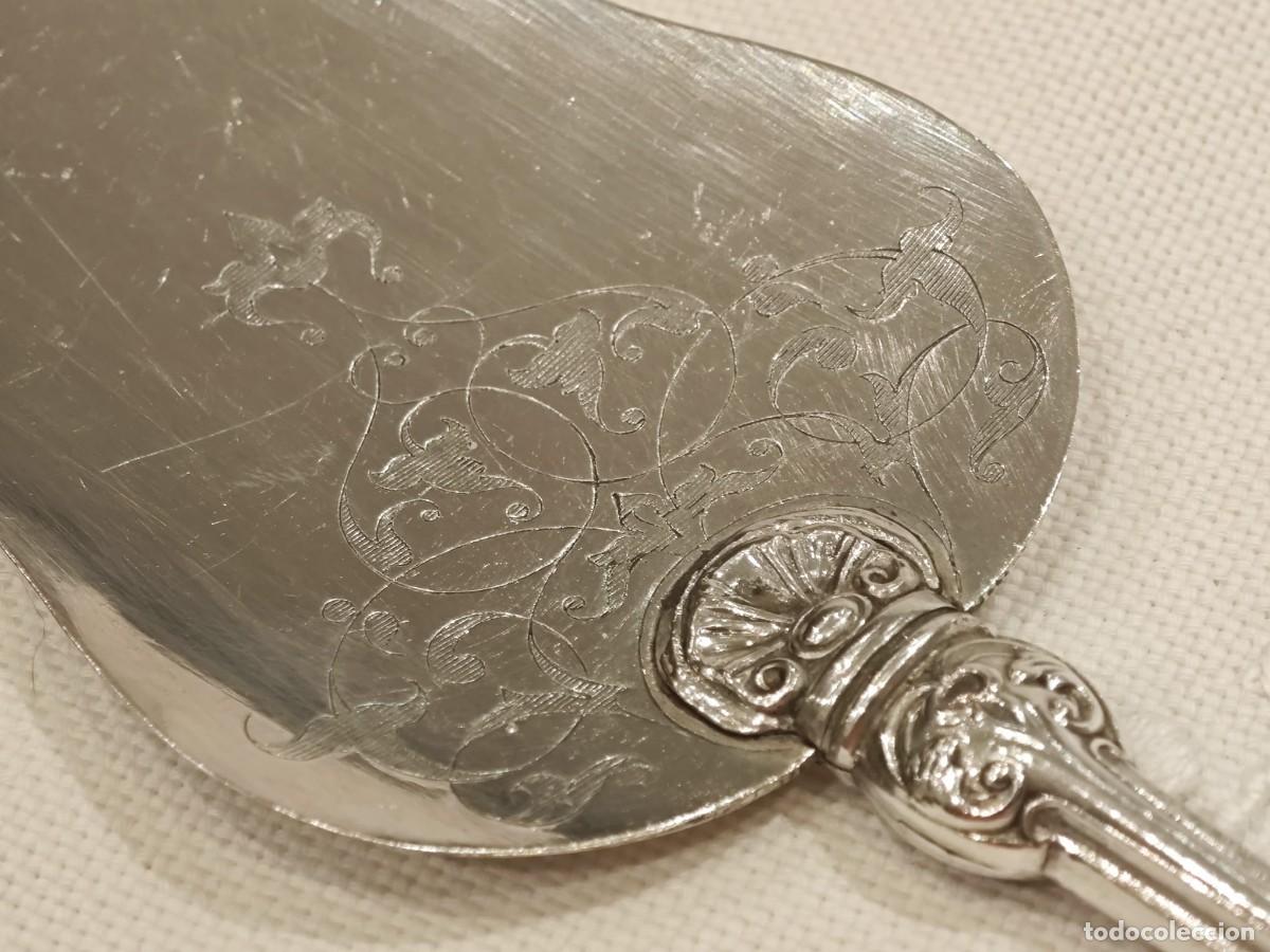 Antig&uuml;edades: Pala gran dimensi&oacute;n ba&ntilde;o plata labrada - Foto 4
