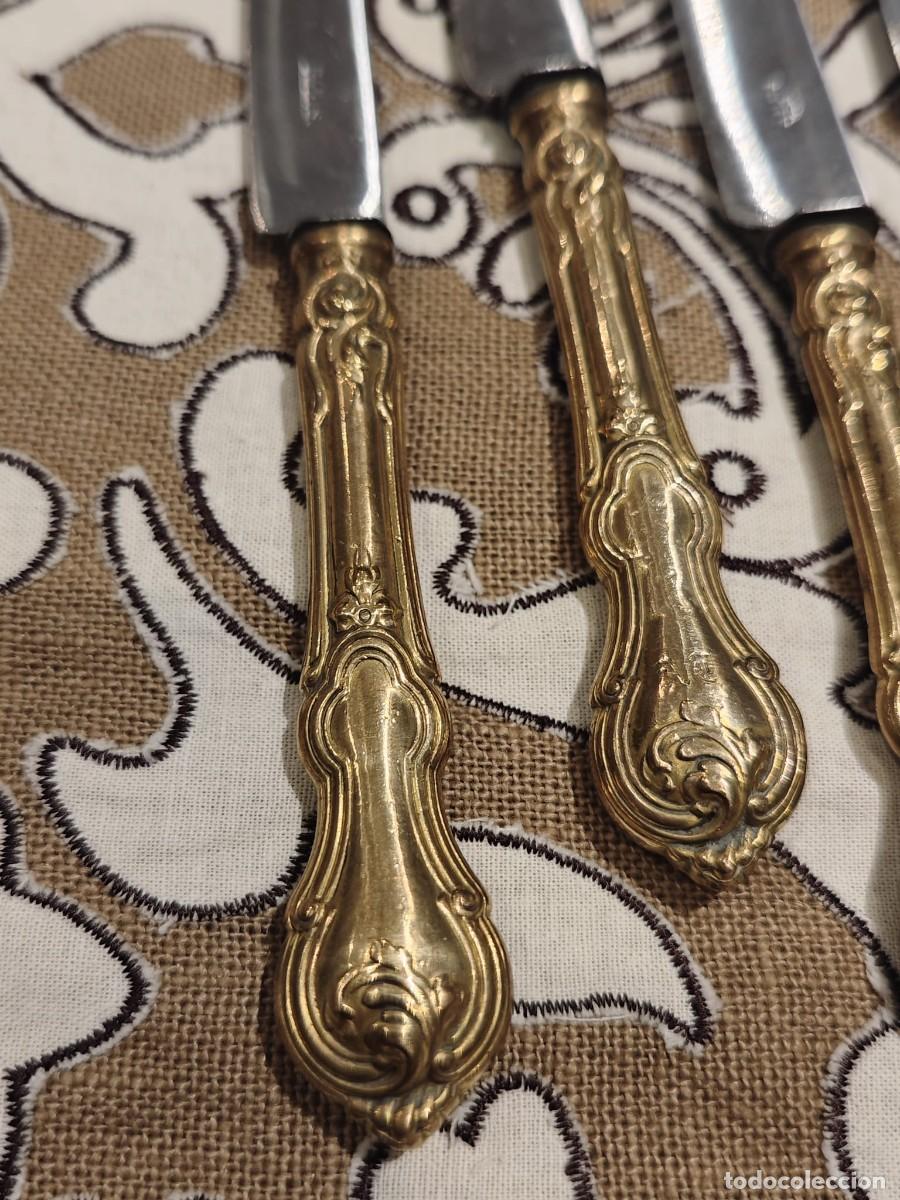 Antig&uuml;edades: 6 cuchillos antiguos postre / entrante - Foto 2
