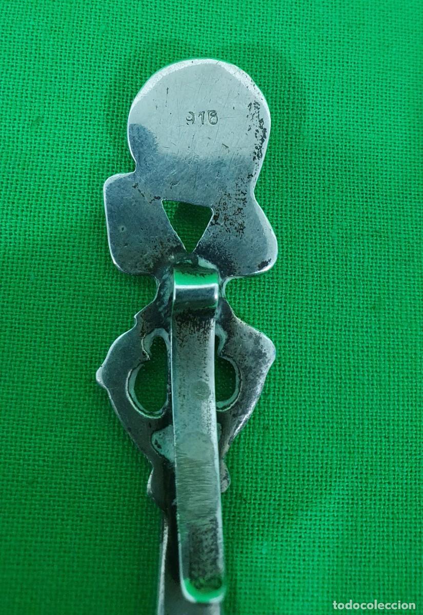 Antig&uuml;edades: Abrecartas de plata con pinza - Foto 4