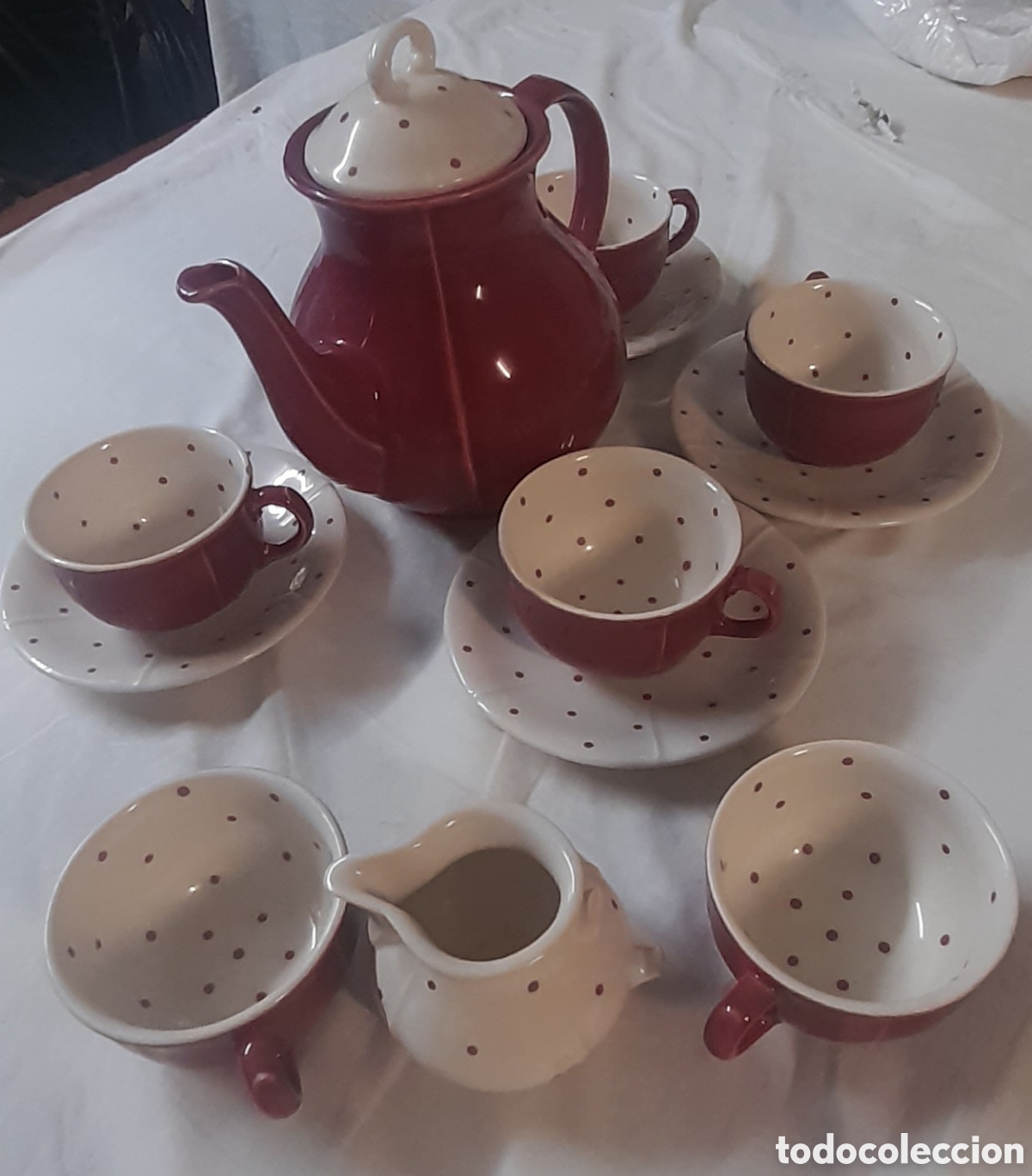 Antig&uuml;edades: Cafetera vintage. Regalo tazas - Foto 2