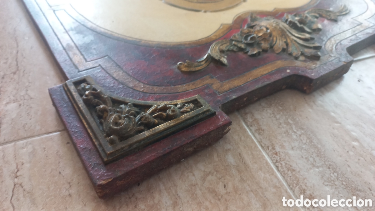 Antig&uuml;edades: Icono antiguo de madera - Foto 9