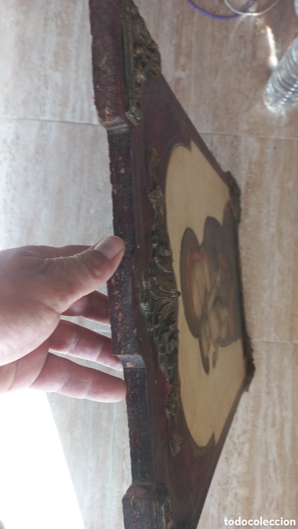 Antig&uuml;edades: Icono antiguo de madera - Foto 14