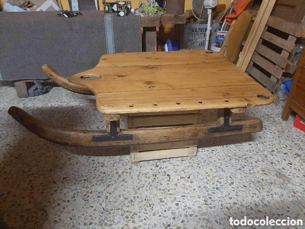 Antig&uuml;edades: Gran trineo antiguo de carga del Valle de Aran - Foto 2