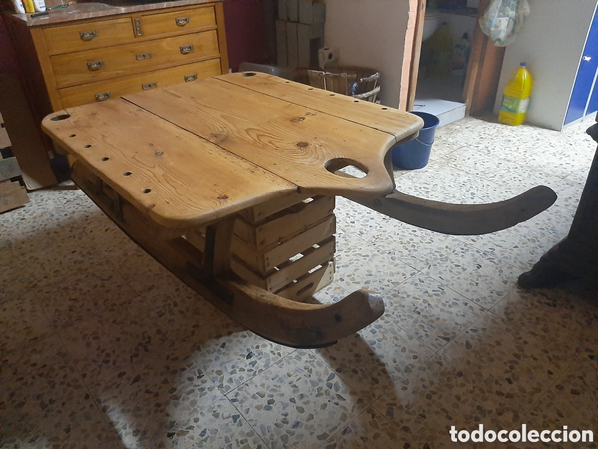 Antig&uuml;edades: Gran trineo antiguo de carga del Valle de Aran - Foto 3