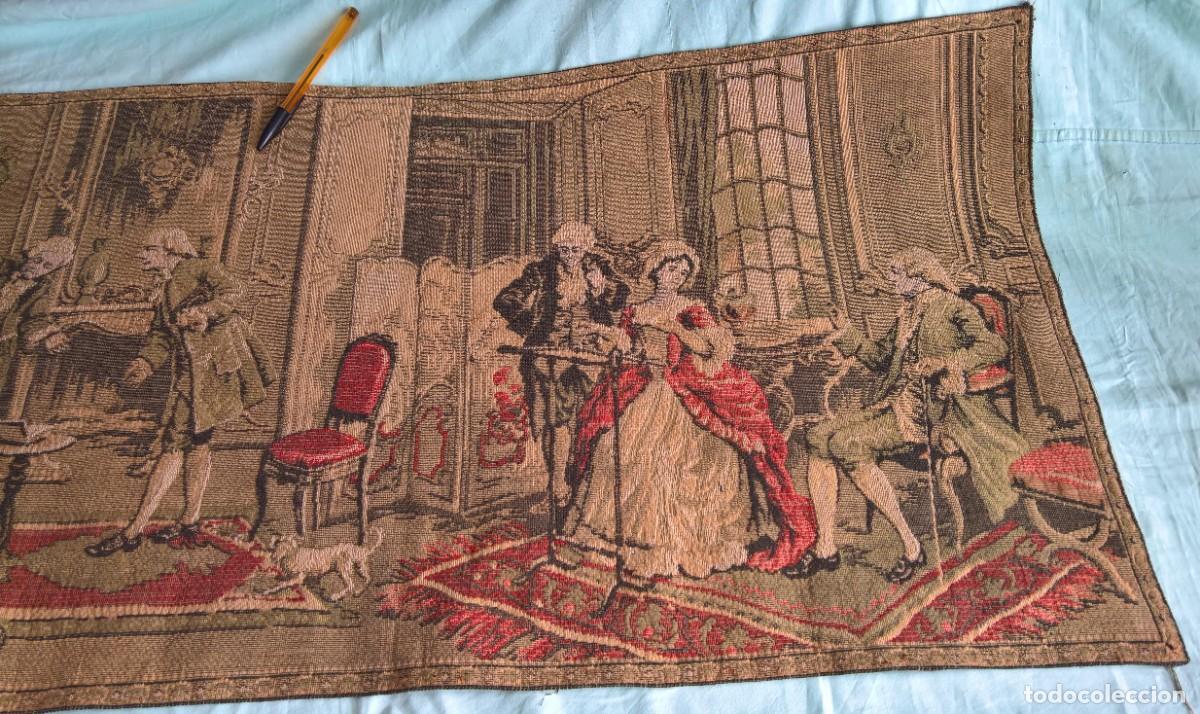 Antig&uuml;edades: 89 x 47 ctms-Antiguo Tapiz - Foto 3
