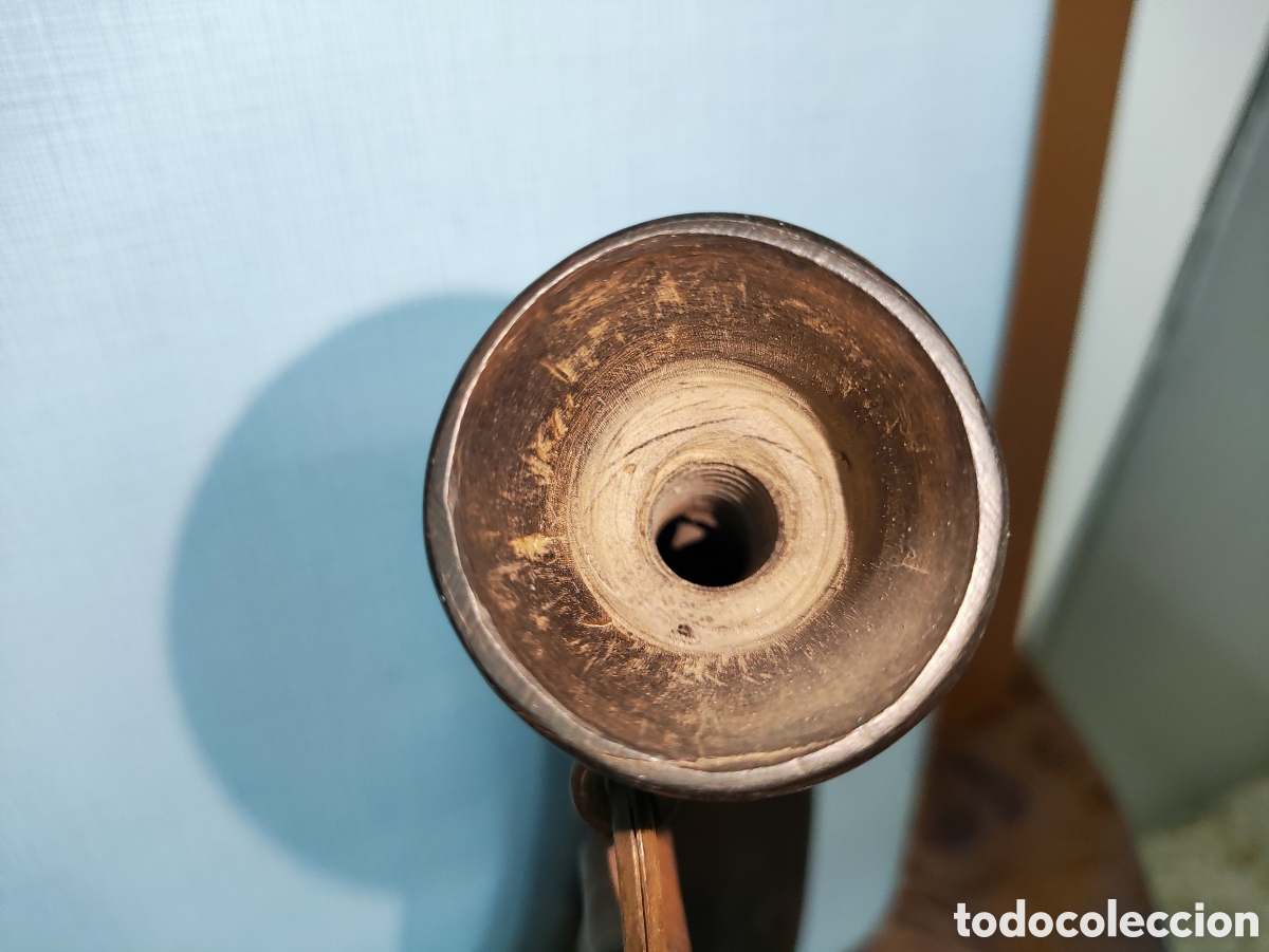 Antig&uuml;edades: CUERNOS DE TORO RECIPIENTES PARA L&Iacute;QUIDO - Foto 5