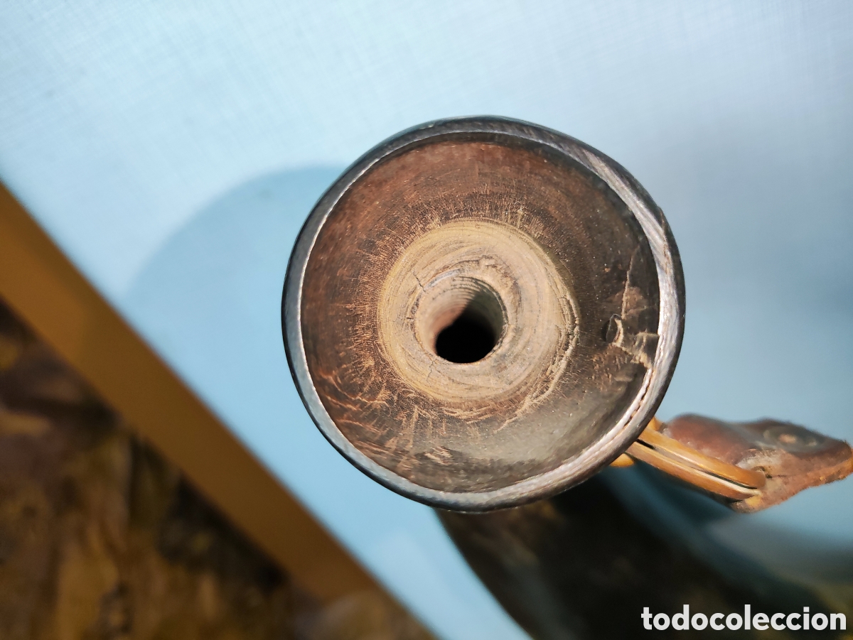 Antig&uuml;edades: CUERNOS DE TORO RECIPIENTES PARA L&Iacute;QUIDO - Foto 6