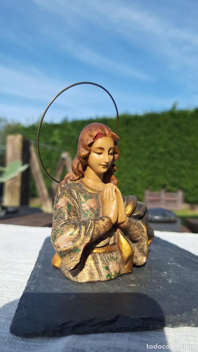 Antig&uuml;edades: Precioso Busto de la Virgen Rezando - Foto 4