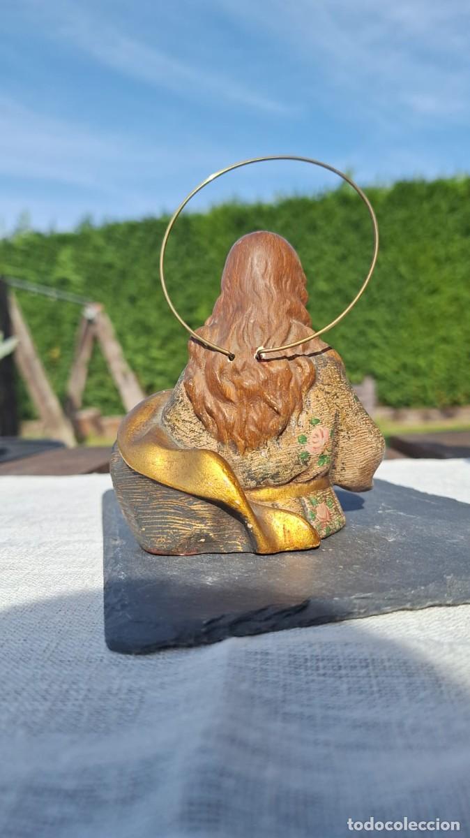 Antig&uuml;edades: Precioso Busto de la Virgen Rezando - Foto 5