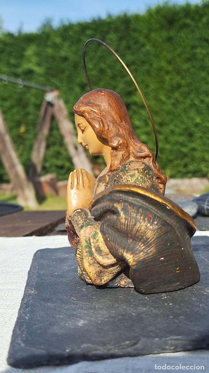 Antig&uuml;edades: Precioso Busto de la Virgen Rezando - Foto 2