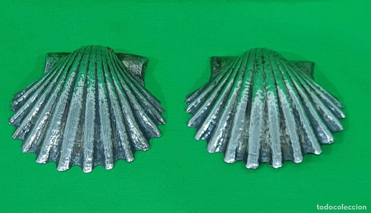 Antig&uuml;edades: Conchas vieiras de plata - Foto 3