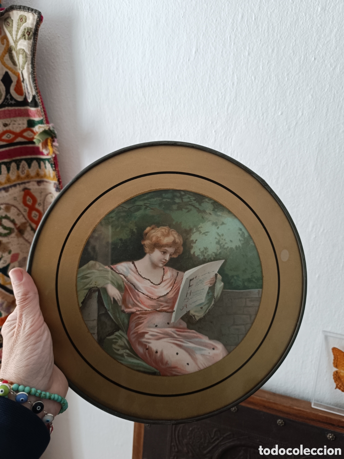 Antig&uuml;edades: Cuadro antiguo metal - Foto 4