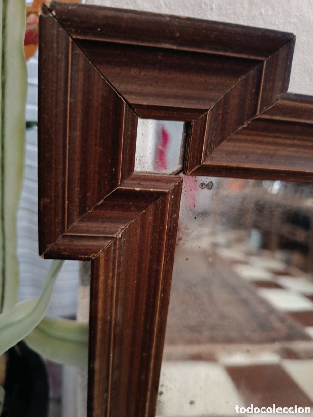 Antig&uuml;edades: Espejo antiguo madera - Foto 2