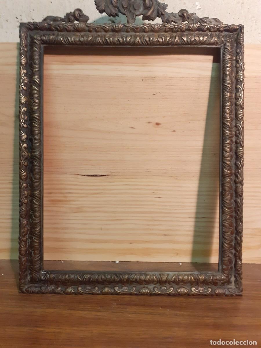 Antig&uuml;edades: Marco de bronce macizo 37 x 26 - Foto 3