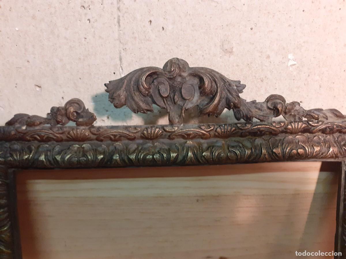 Antig&uuml;edades: Marco de bronce macizo 37 x 26 - Foto 7
