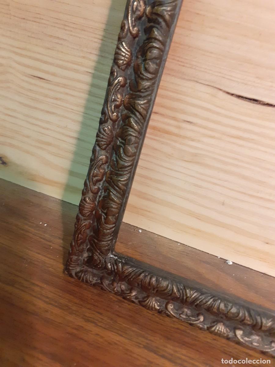 Antig&uuml;edades: Marco de bronce macizo 37 x 26 - Foto 8
