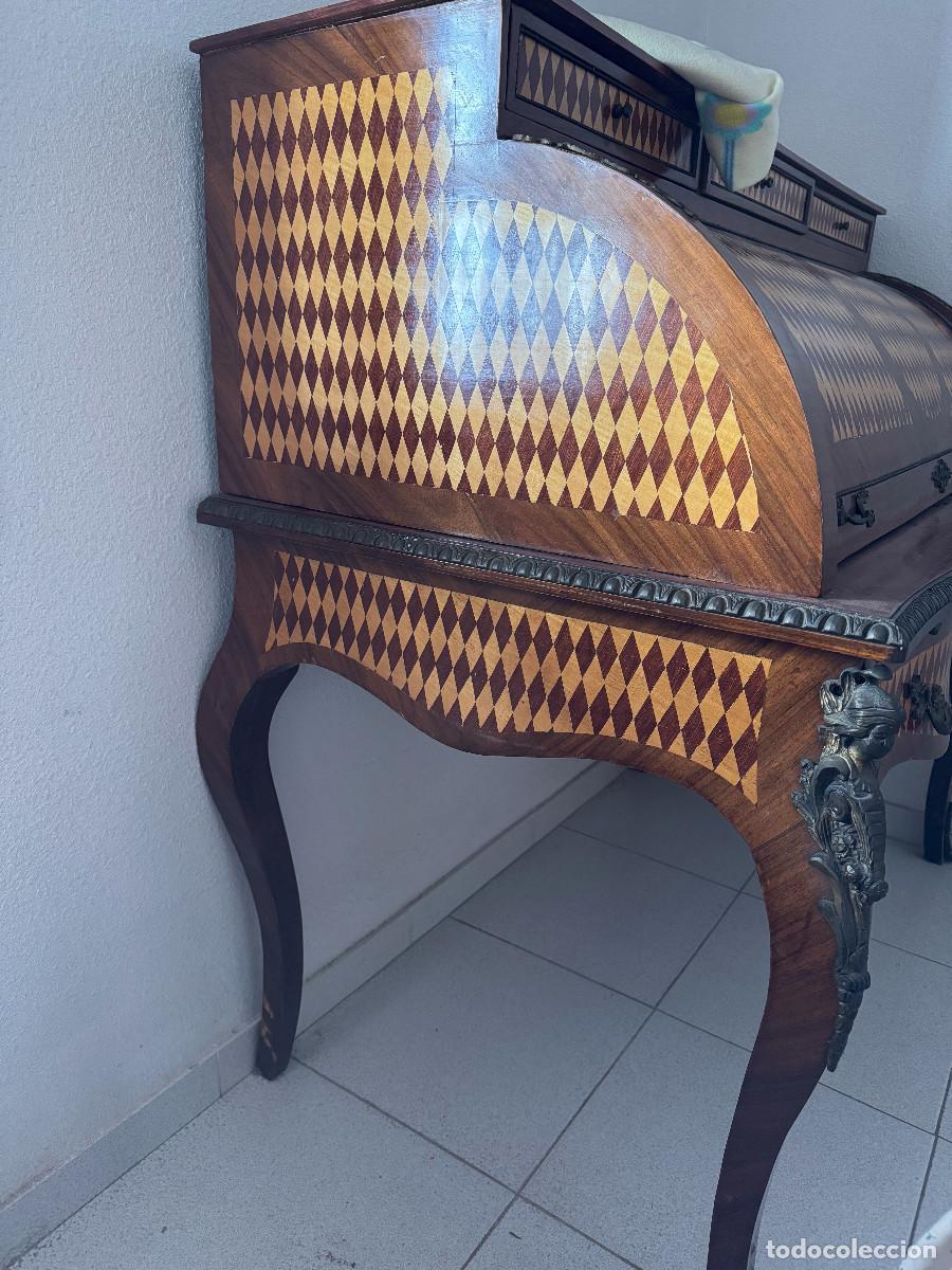 Antig&uuml;edades: Secretier / Escritorio con marqueter&iacute;a - Foto 2