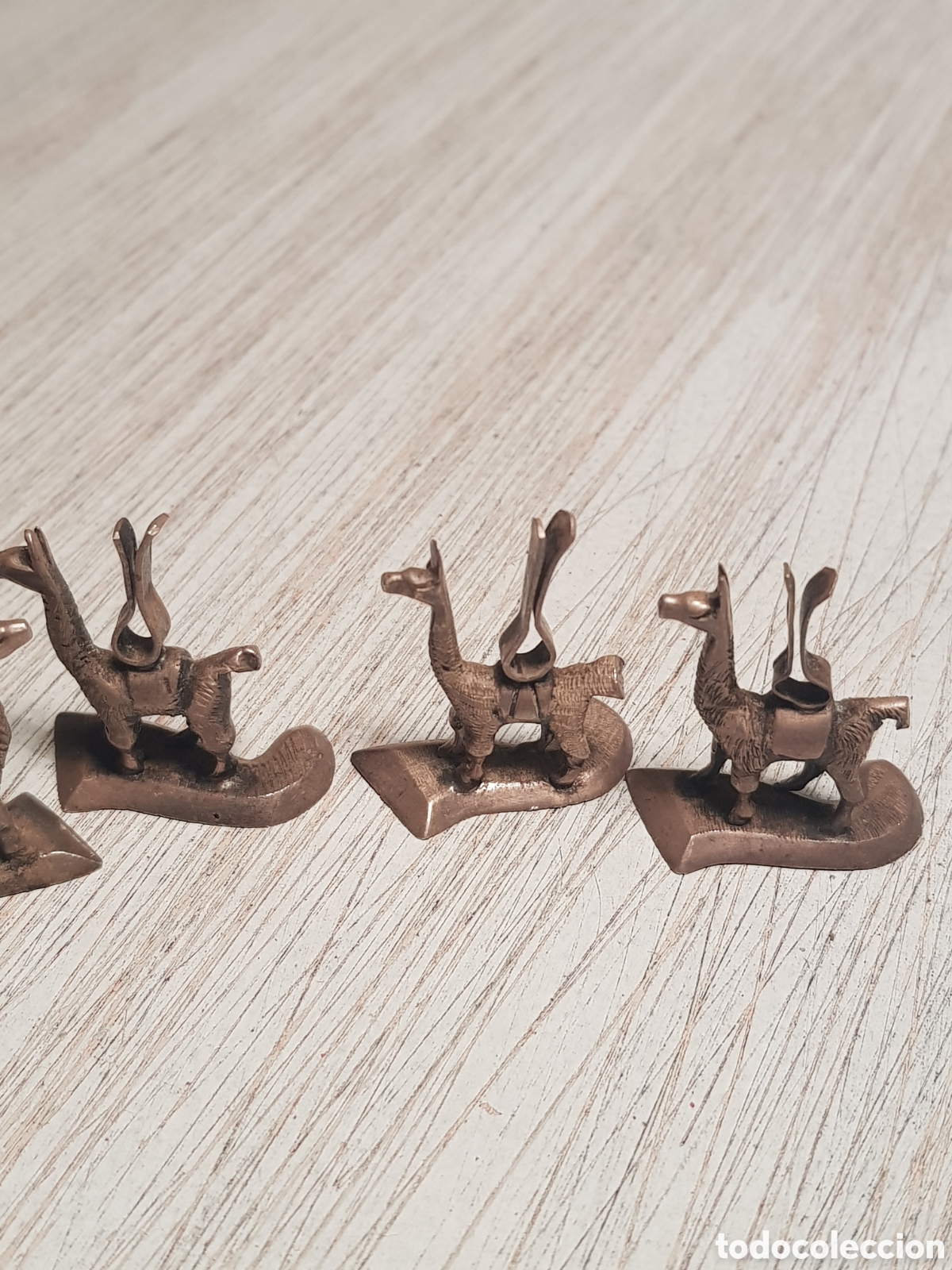 Antig&uuml;edades: Conjunto de 7 llamas de plata 925 Per&uacute; - Foto 4