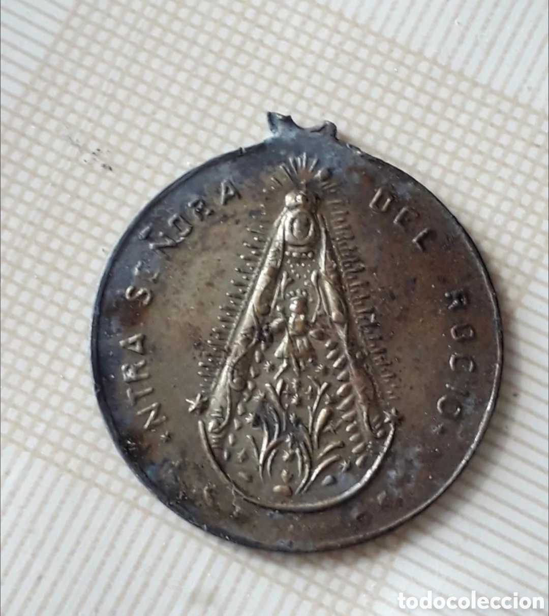 Antig&uuml;edades: Medalla de la Virgen del rocio - Foto 1