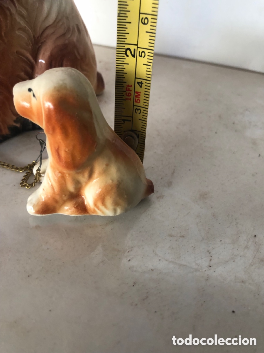 Antig&uuml;edades: 3 PERROS DE PORCELANA - Foto 4