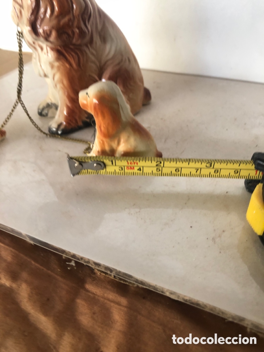 Antig&uuml;edades: 3 PERROS DE PORCELANA - Foto 6