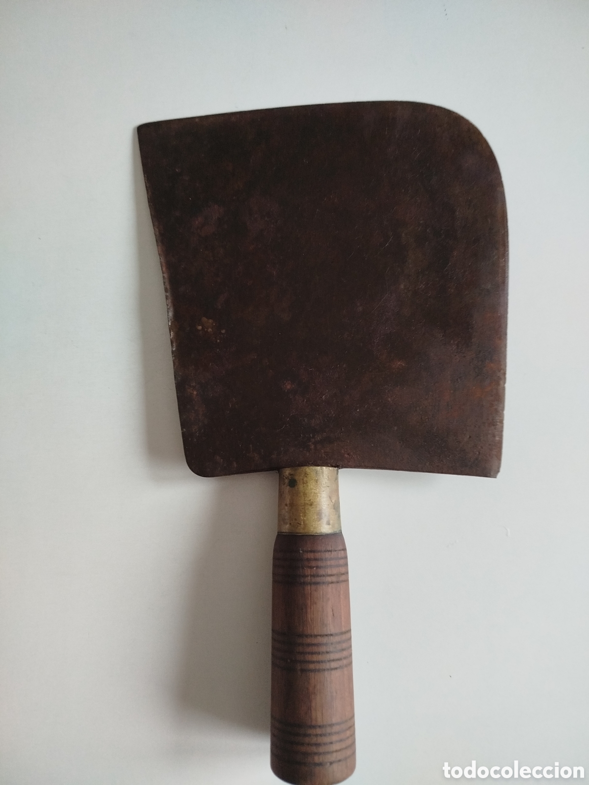Antig&uuml;edades: Antigua macheta de carnicero, de hierro. - Foto 3