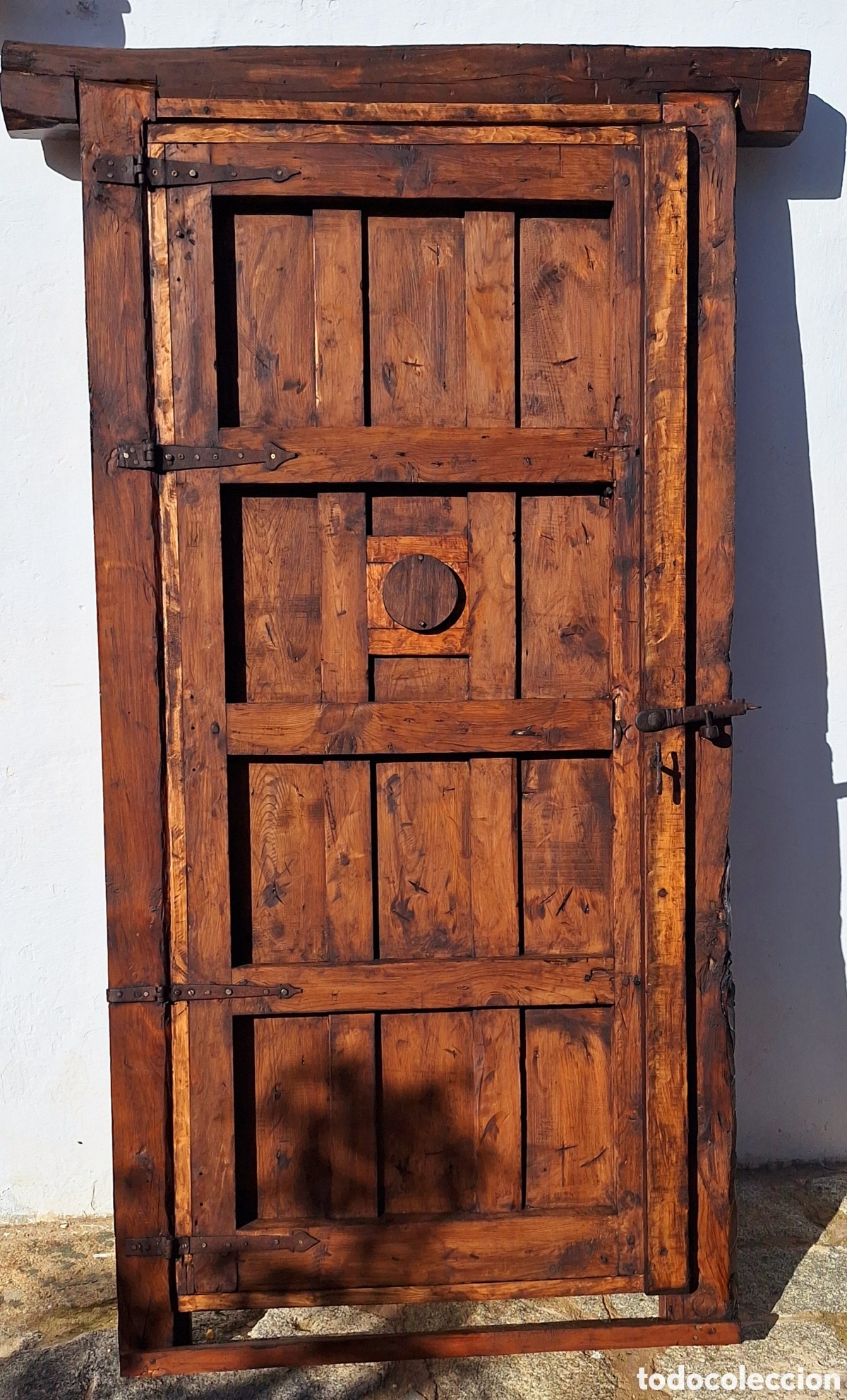 Antig&uuml;edades: Puerta de madera y forja - Foto 4