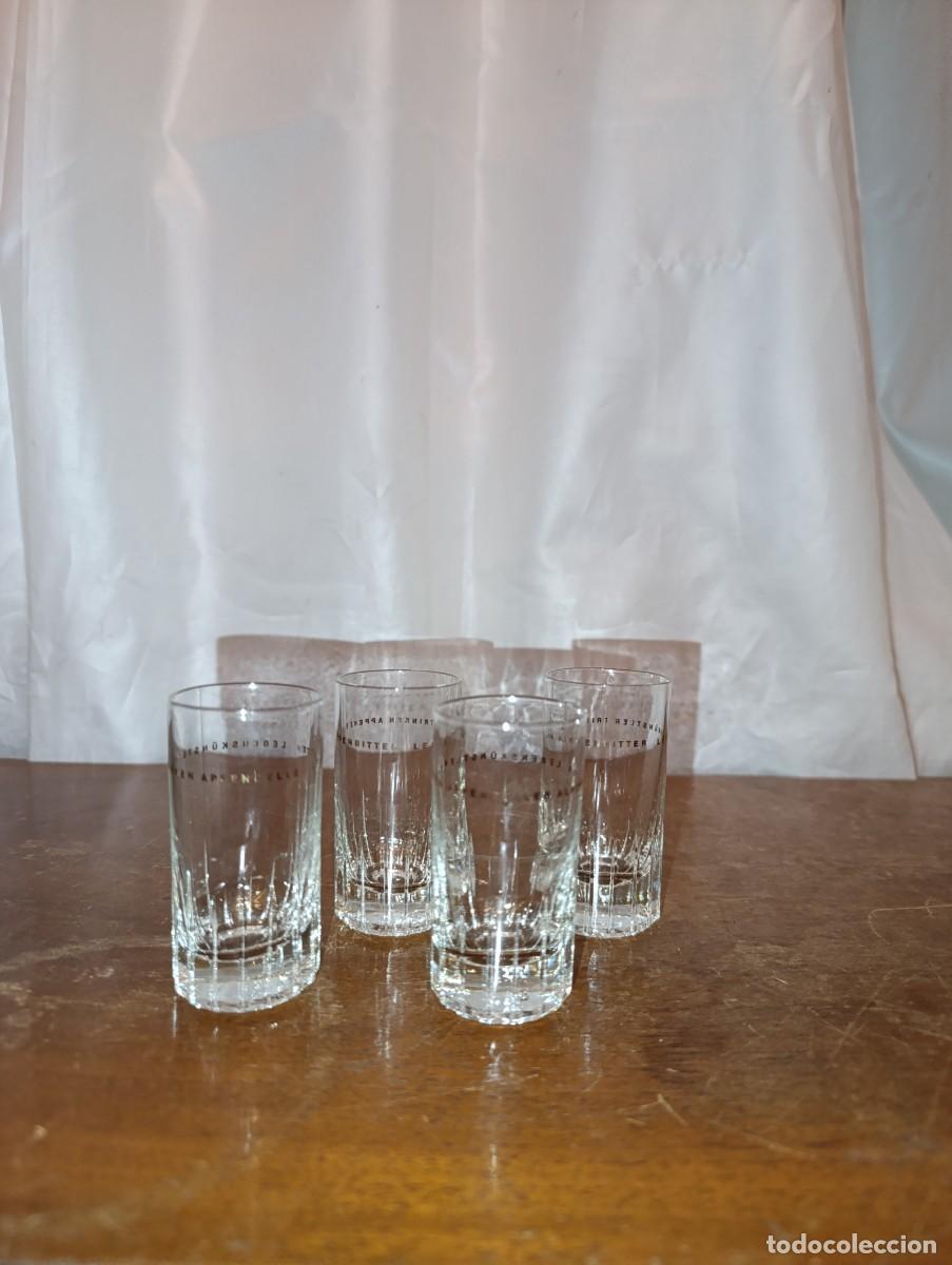 Antig&uuml;edades: Lote de 4 vasos de chupito de cristal - Foto 1