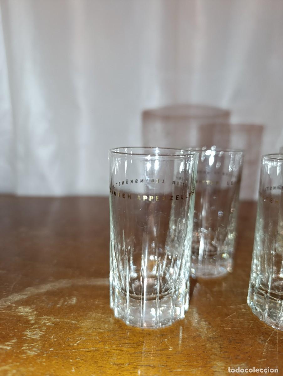 Antig&uuml;edades: Lote de 4 vasos de chupito de cristal - Foto 2