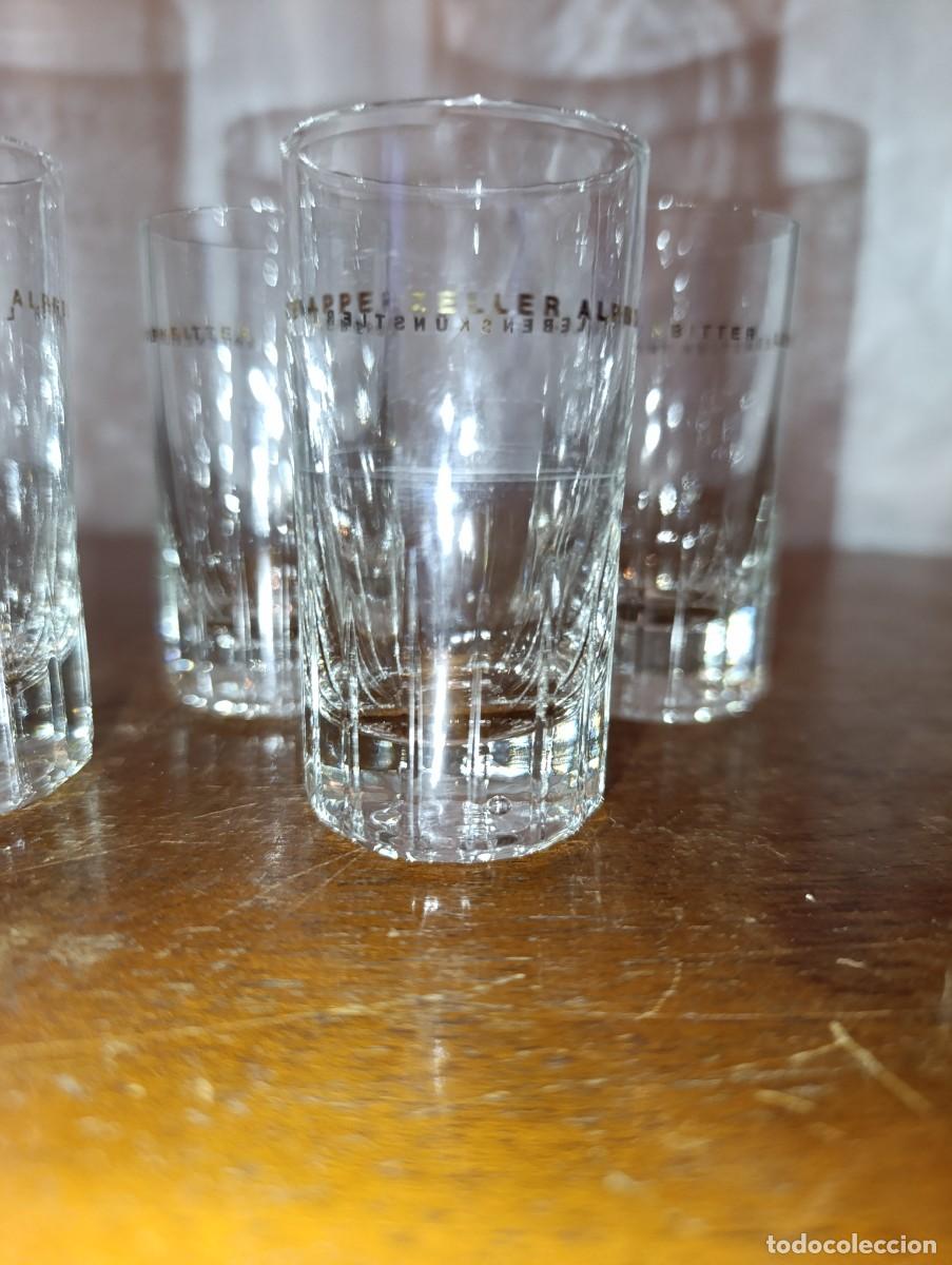 Antig&uuml;edades: Lote de 4 vasos de chupito de cristal - Foto 3